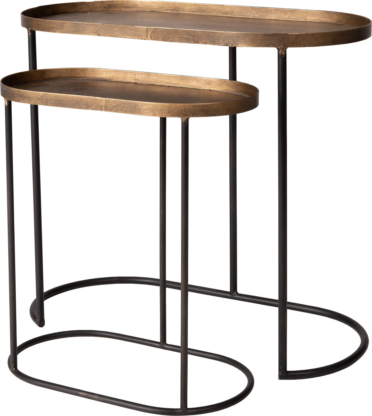 Intratuin Bijzettafel Coen Goud / Zwart 40,5 X 22,5 X 45 Cm 3 Intratuin Bijzettafel Coen Goud / Zwart 40,5 X 22,5 X 45 Cm - Afbeelding 3