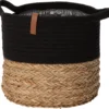 Intratuin Opbergmand Floro Naturel / Zwart D 30 H 26 Cm