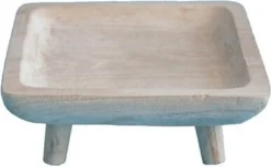 Intatuin Decoratiebord Op Voet Yura Naturel 27 X 27 X 10 Cm