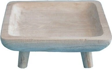 Intatuin Decoratiebord Op Voet Yura Naturel 27 X 27 X 10 Cm 1 Intatuin Decoratiebord Op Voet Yura Naturel 27 X 27 X 10 Cm
