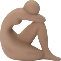 Intratuin Beeld Vrouw Luea Bruin 24 X 15 X 22 Cm