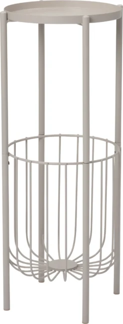 Intratuin Lia Bijzettafel Wit D 25,5 H 60 Cm