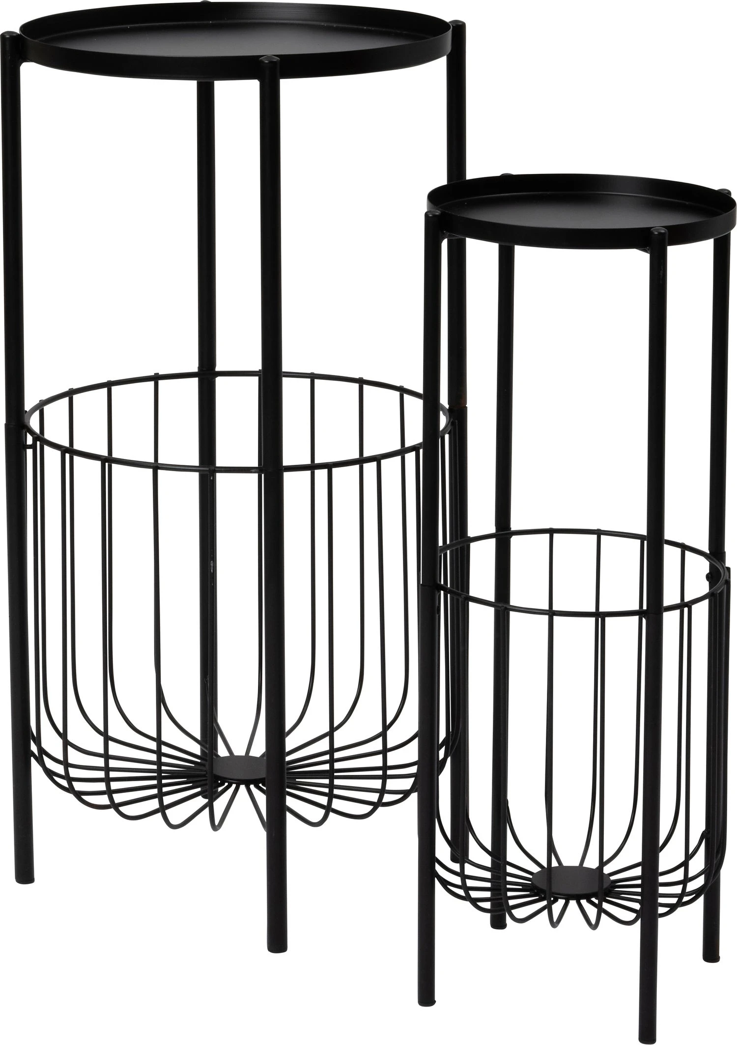 Intratuin Lia Bijzettafel Zwart D 38 H 70 Cm 2 Intratuin Lia Bijzettafel Zwart D 38 H 70 Cm - Afbeelding 2