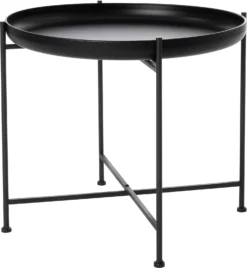 Intratuin Bijzettafel Kuni Zwart D 51 X H 45 Cm