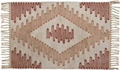 Intratuin Vloerkleed Ima Ruit Oranje / Bruin 60 X 90 Cm