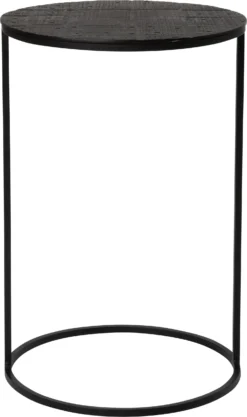 Intratuin Bijzettafel Elo Bruin / Zwart 35 X 35 X 50 Cm