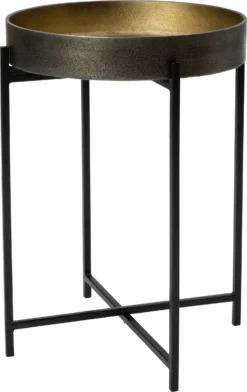 Intratuin Bijzettafel Gigli Zwart D 40,5 H 53 Cm