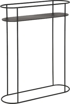 Mica Decorations Bijzettafel Mitch Zwart 58 X 18 X 70 Cm