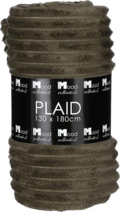 In The Mood Collection Plaid Lorens Groen 180 X 130 Cm