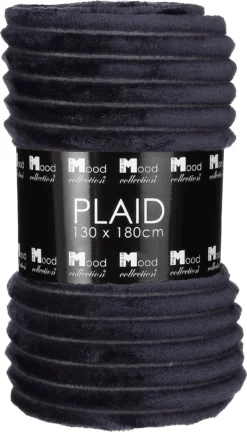 In The Mood Collection Plaid Lorens Blauw 180 X 130 Cm