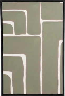 Mica Decorations Schilderij Kubu Groen 40 X 60 X 3,5 Cm