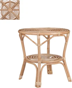 Mica Decorations Bijzettafel Zambia Naturel D 55 H 56 Cm