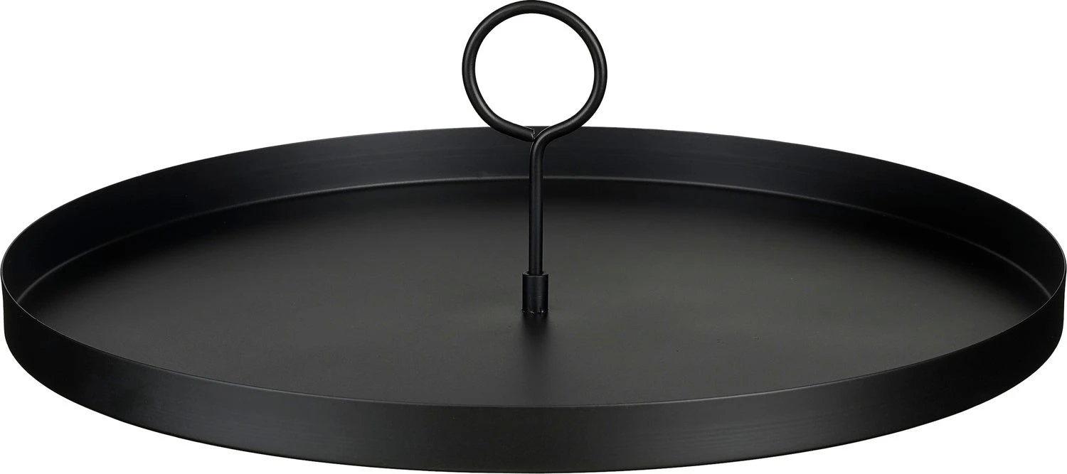 Mica Decorations Decoratiebord Aston Zwart D 40 H 12 Cm 1 Mica Decorations Decoratiebord Aston Zwart D 40 H 12 Cm