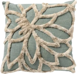 Dutch Decor Sierkussen Livia Groen 45 X 45 X 5 Cm