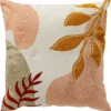 Dutch Decor Sierkussen Isla Bloemen Roze 45 X 45 X 10 Cm