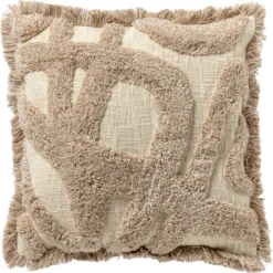 Dutch Decor Sierkussen Alice Lijnen Beige 45 X 45 X 10 Cm