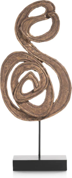 Coco Maison Beeld Op Voet Tigris Goud 9 X 23 X 52 Cm